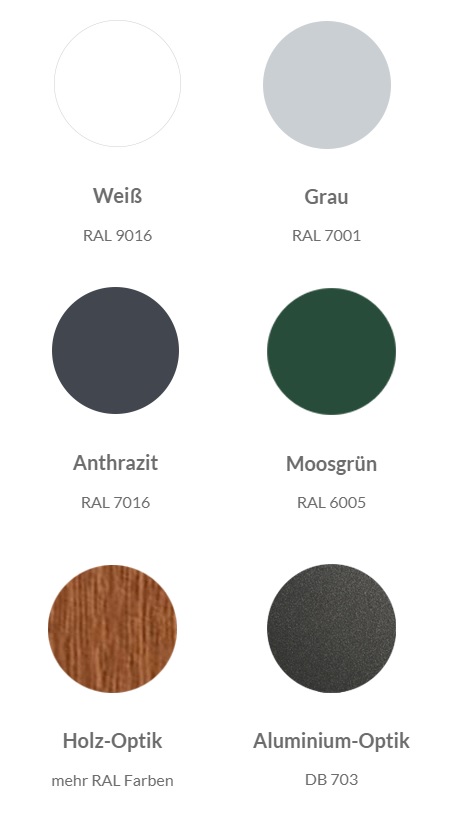 Farbe Weiß als Kunststoffbrett aus hochwertigen Kunststoff / PVC 