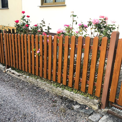 WPC Zaun in Holu-Optik Golden Oak