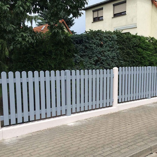 Lattenzaun GERADE in Grau Lattenzaun GERADE in Grau