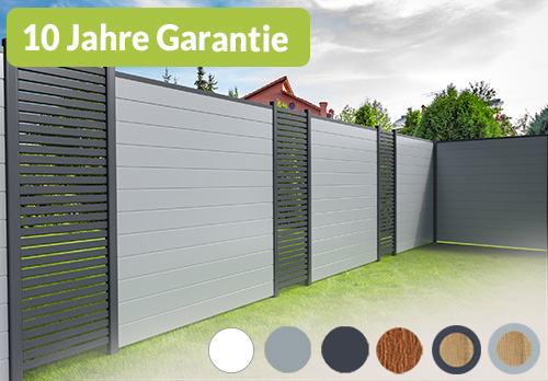 Basicline Sichtschutz in Grau mit Rhombus in Anthrazit
