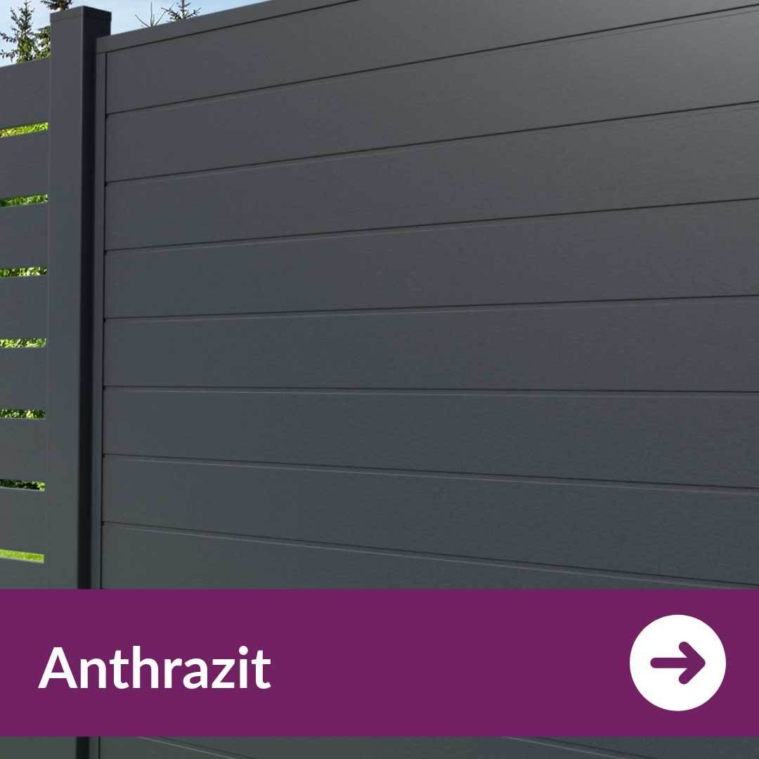 Sichtschutzzaun Kunststoff - Anthrazit