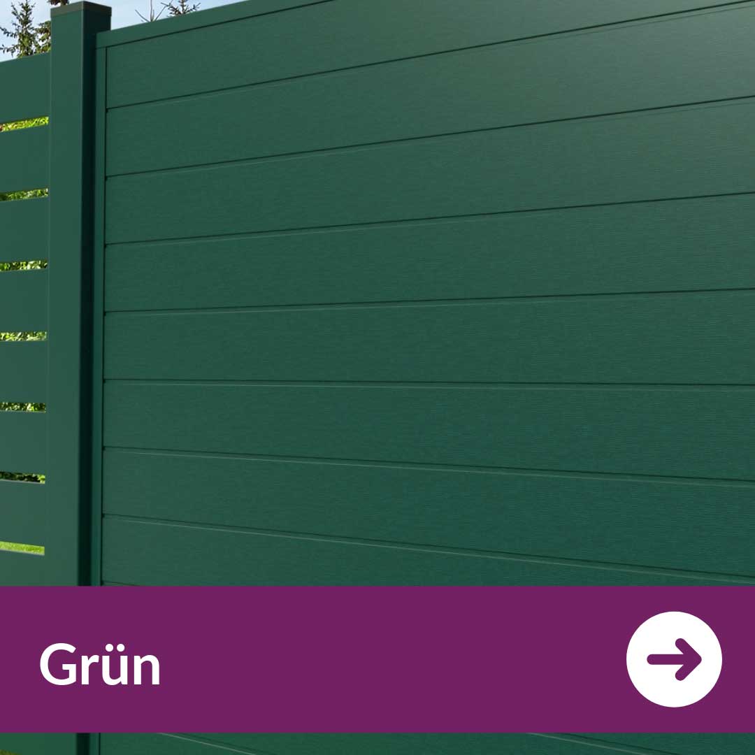 Sichtschutzzaun Kunststoff - Grün