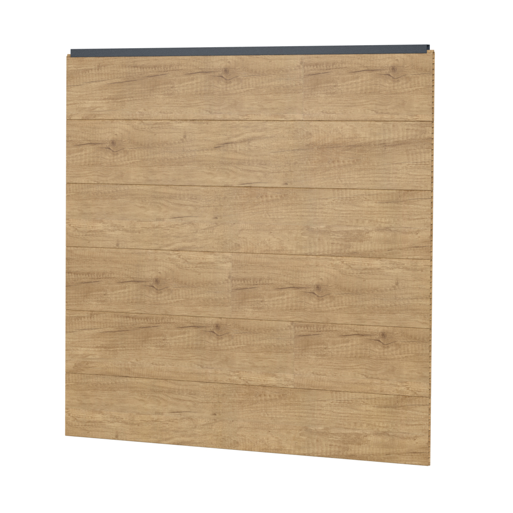 Sichtschutzzaun Kunststoff Bausatz Basicline XL Desert Oak Anthrazit