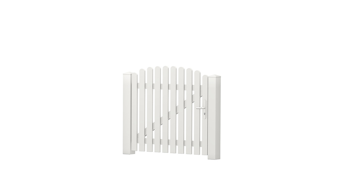 Gartenpforte_Oberbogen_PVC-Kunststoff_Weiß