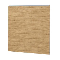 Sichtschutzzaun Kunststoff Bausatz Basicline Desert Oak Silbergrau