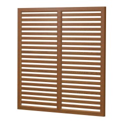 Sichtschutz Element Kunststoff Rankgitter komplett mit Kämpfer 180cm Golden Oak