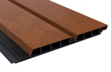 Rhombuspaneele Außenpaneele Verkleidung Holzoptik Kunststoff